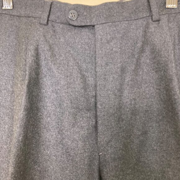 Cerrutti 1881 Gray Wool Suit Barney's Vintage 40 Pants Suspender loops as is - Picture 11 of 16